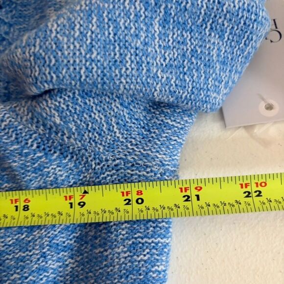 Croft & Barrow Sweater Women's Petite XXL Blue Knit Pullover 3/4 Sleeve NWT - Picture 9 of 9